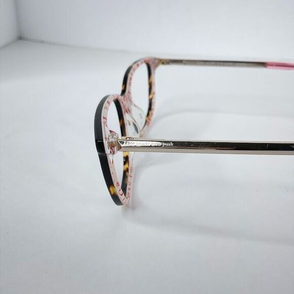 KATE SPADE Eyeglasses Tortoise Silver “Natalia” H7P 48-16-140 Frame - Picture 4 of 9